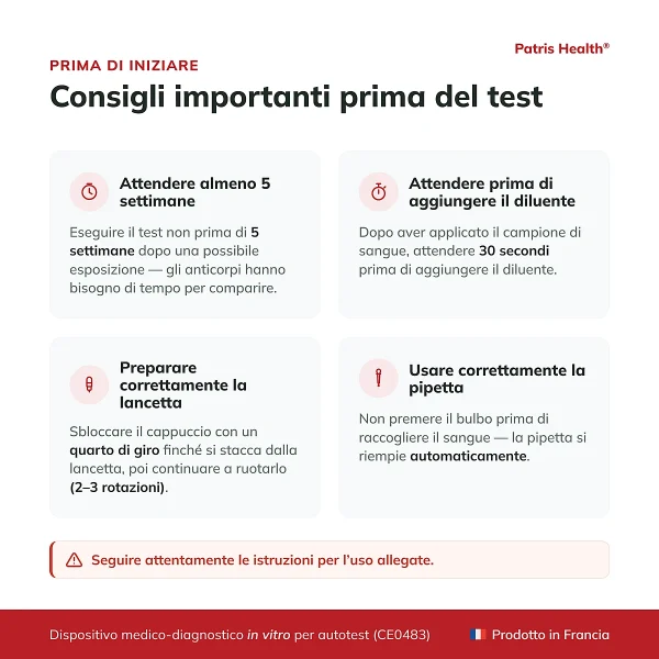 Patris Health Test Sifilide – consigli importanti prima del test