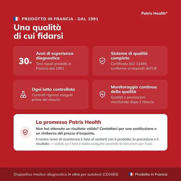 Patris Health Test Sifilide – qualità e produzione in Francia