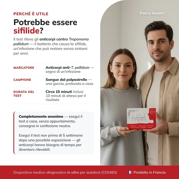 Patris Health Test Sifilide – per chi è indicato il test