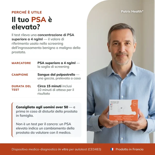 Patris Health Test PSA – utilità del test e informazioni principali