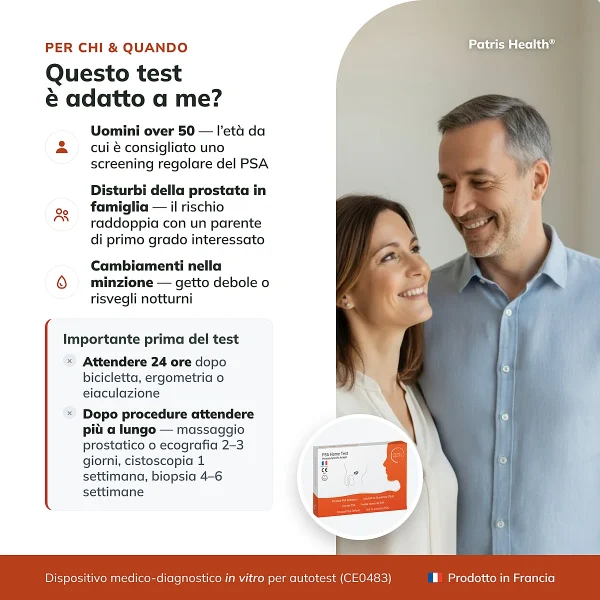 Patris Health Test PSA – per chi è indicato il test