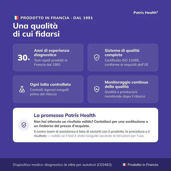 Patris Health Test Tiroide TSH – qualità e produzione in Francia