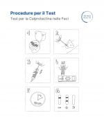 Illustrazione della procedura per il Test per la Calprotectina nelle Feci Patris Health®.